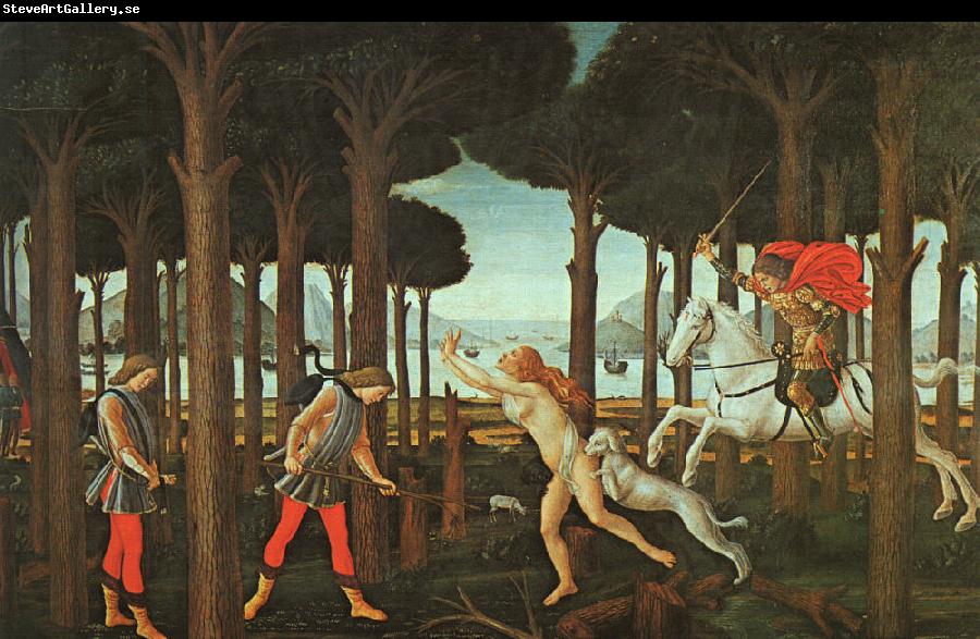 BOTTICELLI, Sandro The Story of Nastagio degli Onesti (first episode) ghj